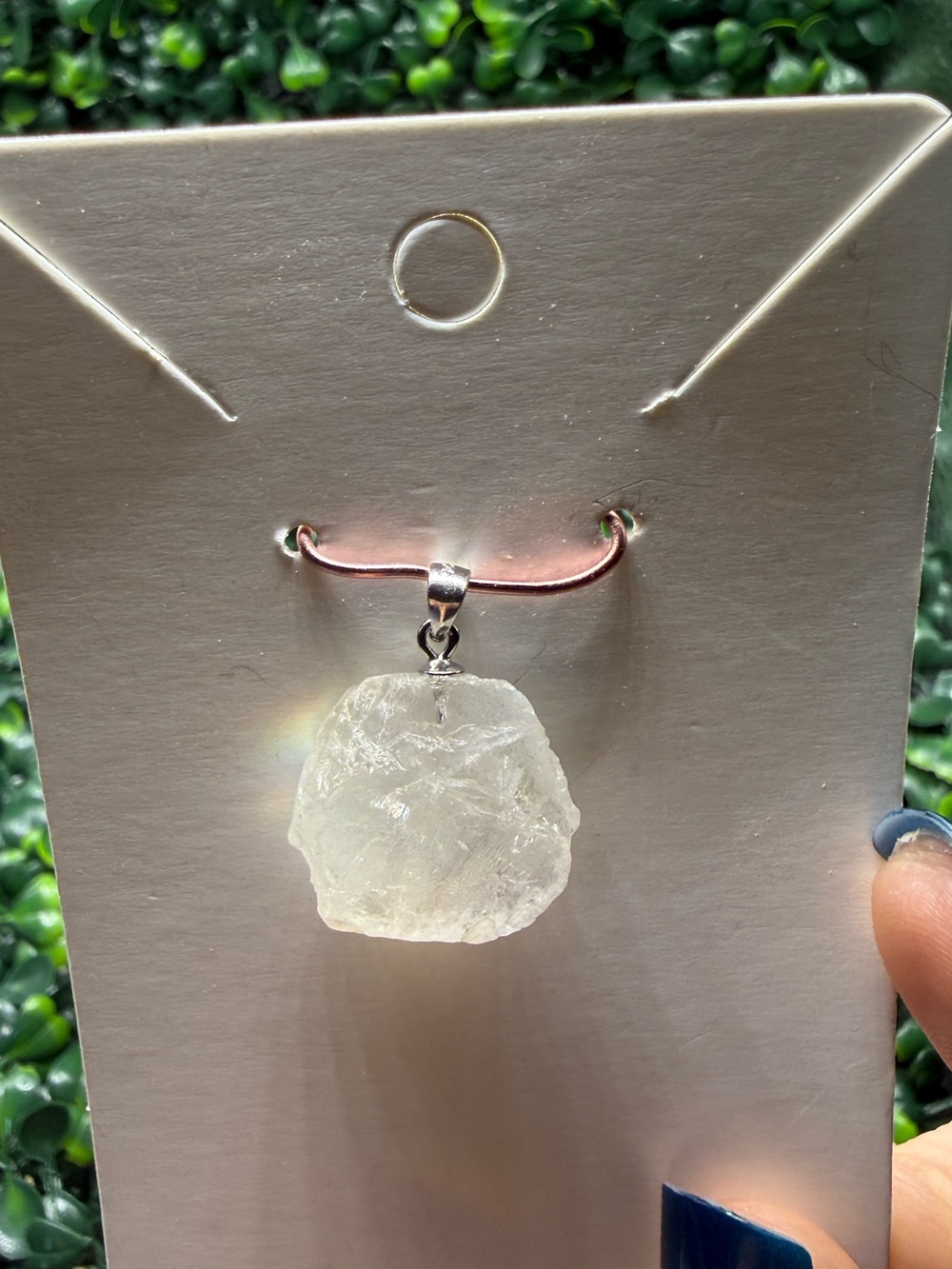 Raw Madagascar Moonstone Freeform Pendant